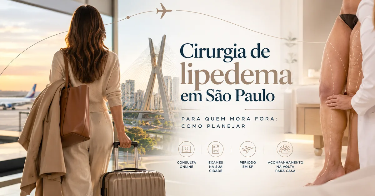 Cirurgia de lipedema em São Paulo para quem mora fora: como planejar